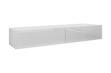 Vasil TV-bänk 180 cm - Vit/Vit Högglans - Möbler - TV- & Mediamöbler - TV bänk & mediabänk