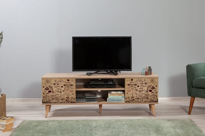 Vellavie Tv-bänk 140 cm - Mönstrad - Möbler - TV- & Mediamöbler - TV bänk & mediabänk