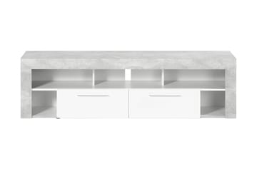 Vibio TV-bänk 180 cm - Vit/Betong - Möbler - TV- & Mediamöbler - TV bänk & mediabänk