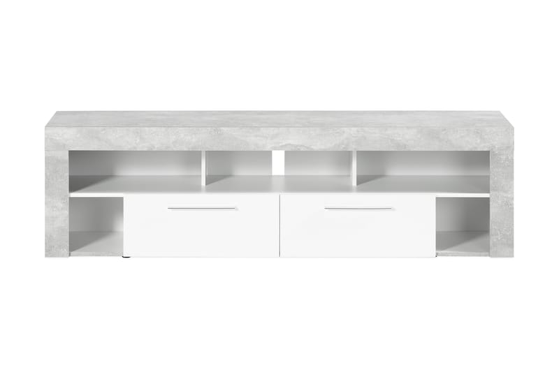 Vibio TV-bänk 180 cm - Vit/Betong - Möbler - TV- & Mediamöbler - TV bänk & mediabänk