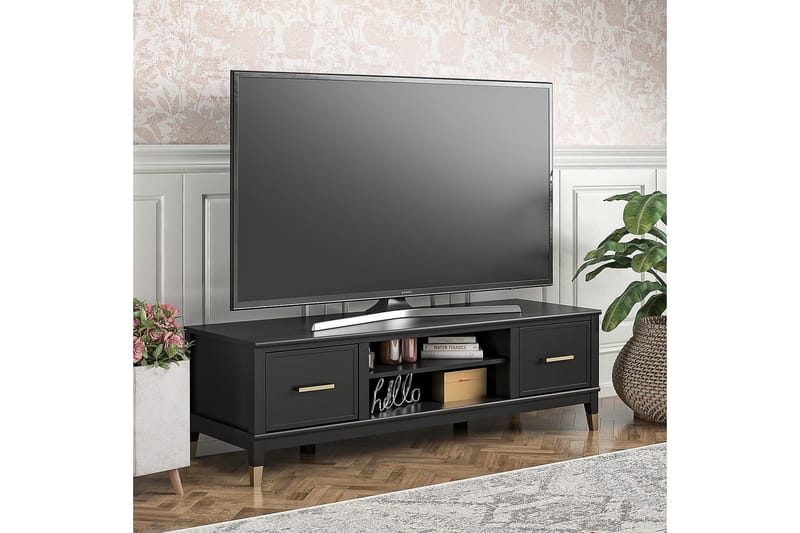 Westerleigh TV-bänk 152x50 cm Svart - Möbler - TV- & Mediamöbler - TV bänk & mediabänk