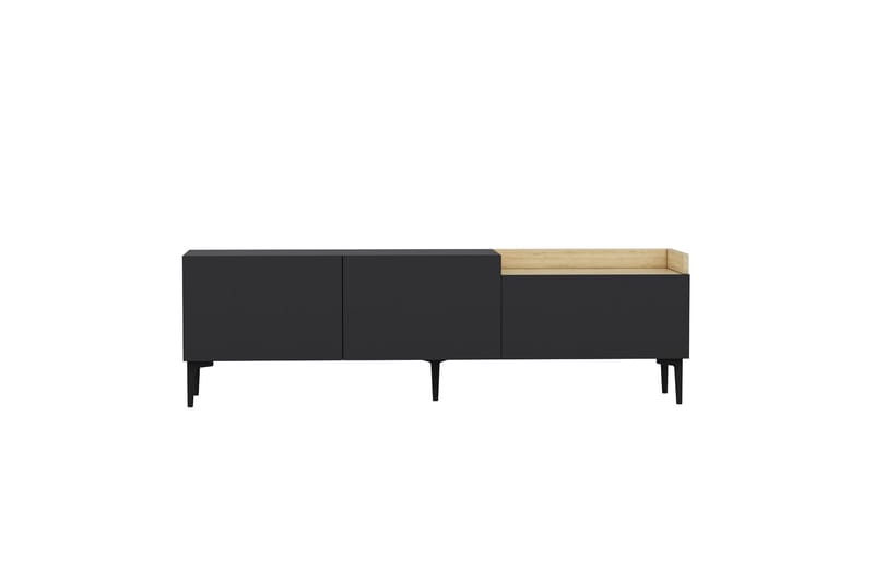Tv-bänk Mijara 160x37 cm Svart - Hanah Home - Möbler - TV- & Mediamöbler - TV bänk & mediabänk