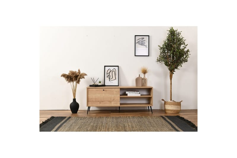 TV-bänk Mjudi Heba Ek - Ljusfärgat trä - Möbler - TV- & Mediamöbler - TV bänk & mediabänk