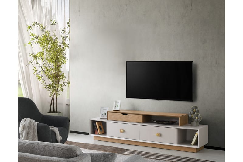 Tv-bänk Namio 180 cm - Brun - TV bänk & mediabänk