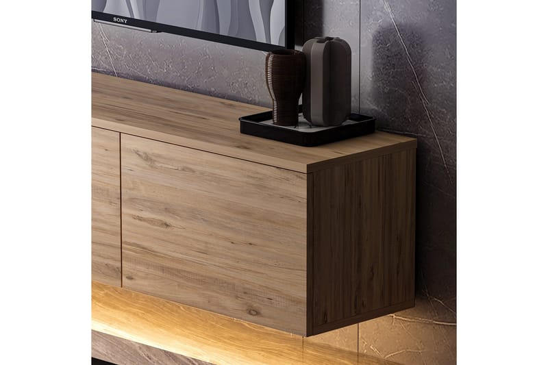 Neon Tv-bänk 160x32 cm Mörkblå - Hanah Home - Möbler - TV- & Mediamöbler - TV bänk & mediabänk