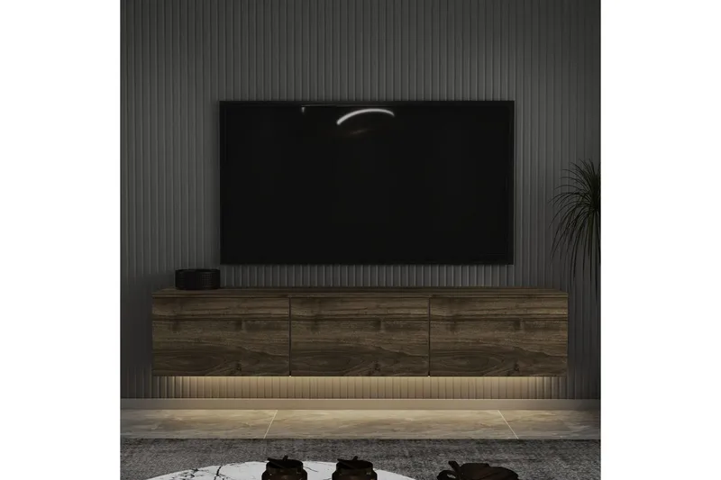 TV-bänk Neon Valnöt - Valnöt - Möbler - TV- & Mediamöbler - TV bänk & mediabänk