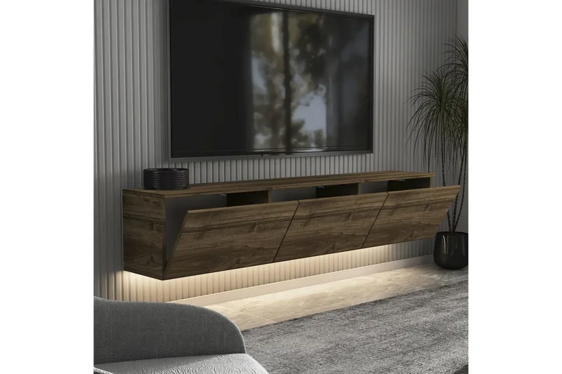 TV-bänk Neon Valnöt - Valnöt - Möbler - TV- & Mediamöbler - TV bänk & mediabänk