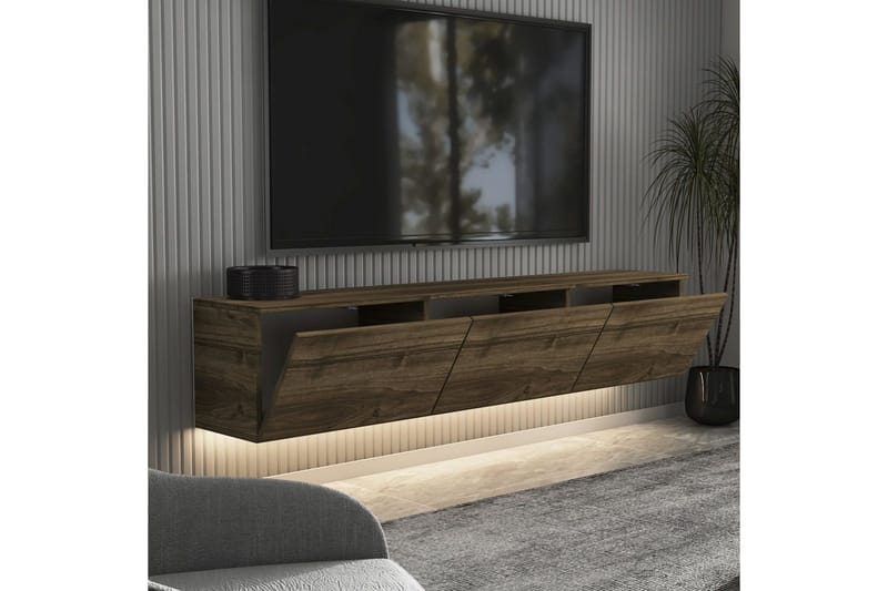 TV-bänk Neon Valnöt - Valnöt - Möbler - TV- & Mediamöbler - TV bänk & mediabänk