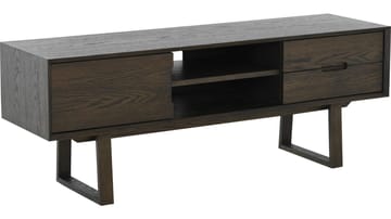 TV-bänk Norvik - Brunlackad ekfaner med vitpigmenterad finish - Möbler - TV- & Mediamöbler - TV bänk & mediabänk