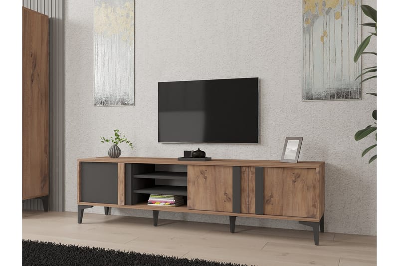 Tv-bänk Ramjan 180 cm - Antracit - TV bänk & mediabänk