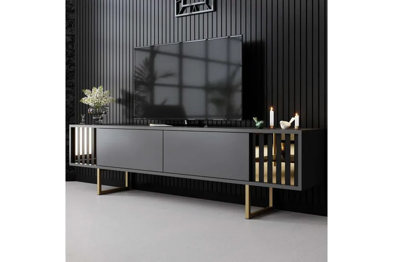 TV-bänk Rany Linje Antracit / Rany - Antracit / Rany - Möbler - TV- & Mediamöbler - TV bänk & mediabänk