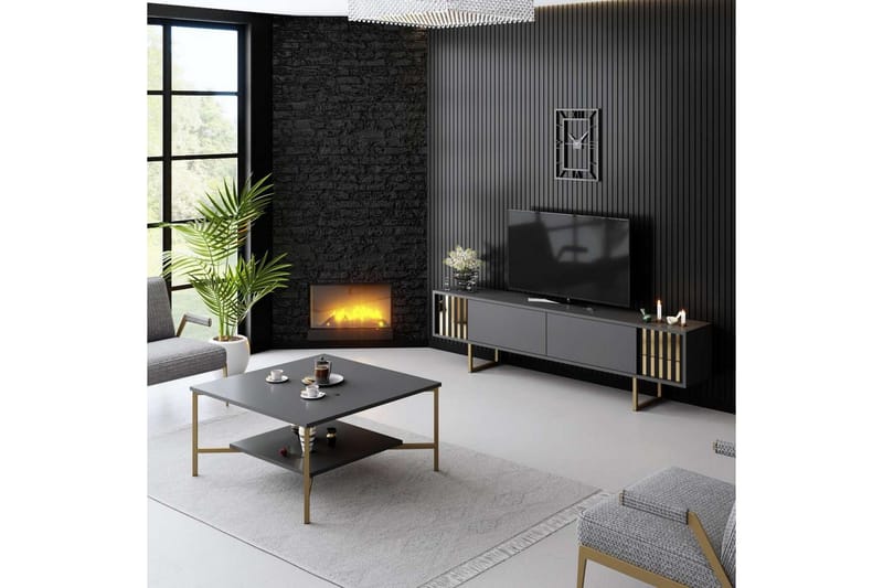 TV-bänk Rany Linje Antracit / Rany - Antracit / Rany - Möbler - TV- & Mediamöbler - TV bänk & mediabänk