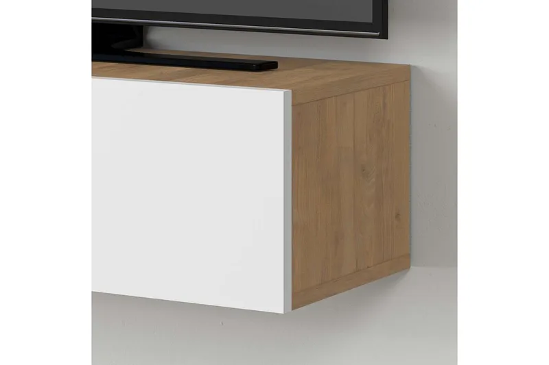 TV-bänk Rasab Sudamalek / Vit - Sudamalek / Vit - Möbler - TV- & Mediamöbler - TV bänk & mediabänk