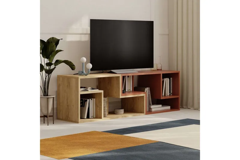 TV-bänk Ravena Sudamalek / Kanel - Sudamalek / Kanel - Möbler - TV- & Mediamöbler - TV bänk & mediabänk