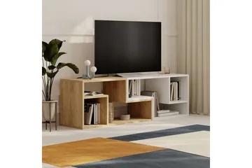 TV-bänk Ravena Sudamalek / Vit - Sudamalek / Vit - Möbler - TV- & Mediamöbler - TV bänk & mediabänk