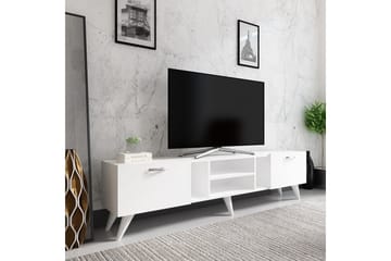 Tv-bänk Rudy 180x29,6 cm Vit - Hanah Home - Möbler - TV- & Mediam�öbler - TV bänk & mediabänk