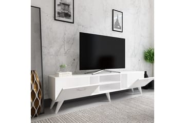 Tv-bänk Rudy 180x29,6 cm Vit - Hanah Home - Möbler - TV- & Mediamöbler - TV bänk & mediabänk