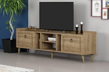 Tv-bänk Rudy 180x35 cm Brun - Hanah Home - Möbler - TV- & Mediamöbler - TV bänk & mediabänk