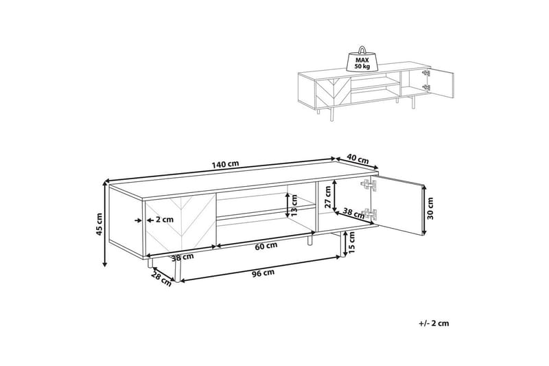 TV-bänk Salina - Möbler - TV- & Mediamöbler - TV bänk & mediabänk