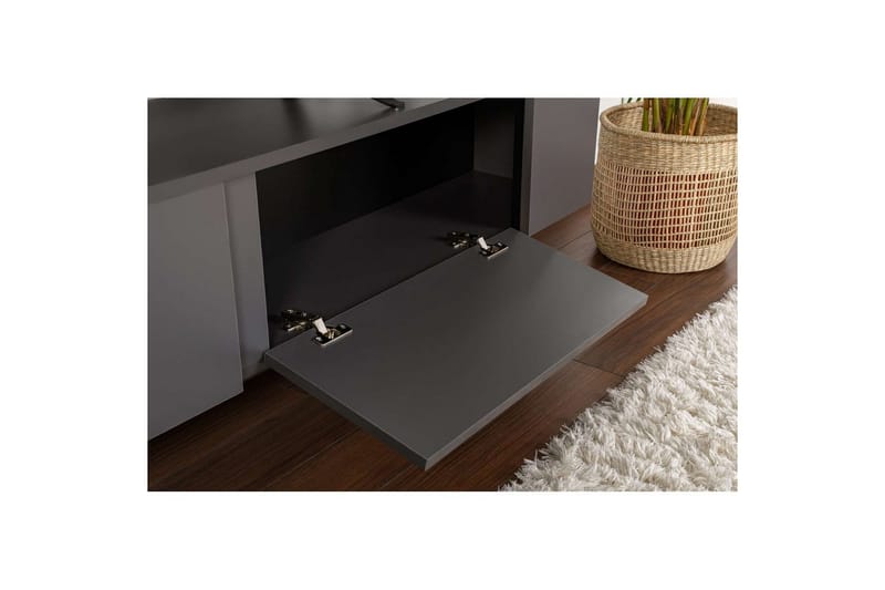 TV-bänk Serenity Antracit Svart - Antracit Svart - Möbler - TV- & Mediamöbler - TV bänk & mediabänk
