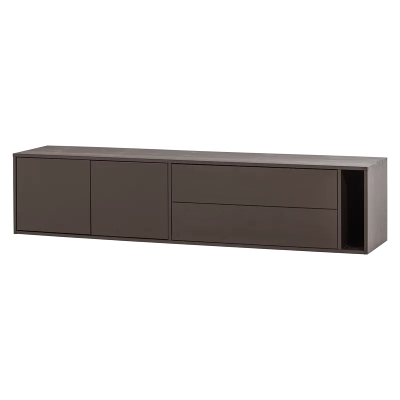 Tv-bänk Settle 200 cm, Mellanbrun