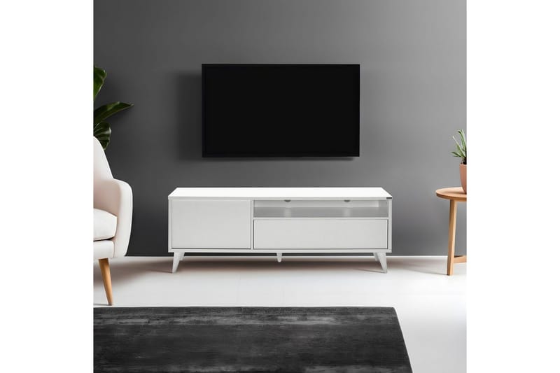 TV-bänk Sosan Vit - Vit - Möbler - TV- & Mediamöbler - TV bänk & mediabänk