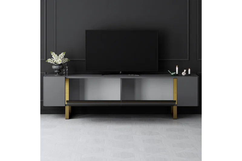 TV-bänk Sozi Antracit / Rany - Antracit / Rany - Möbler - TV- & Mediamöbler - TV bänk & mediabänk