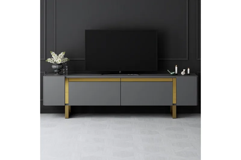 TV-bänk Sozi Antracit / Rany - Antracit / Rany - Möbler - TV- & Mediamöbler - TV bänk & mediabänk