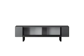 TV-bänk Sozi Antracit / Svart - Antracit / Svart - Möbler - TV- & Mediamöbler - TV bänk & mediabänk