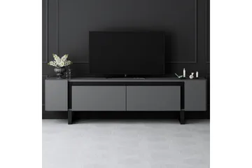 TV-bänk Sozi Antracit / Svart - Antracit / Svart - Möbler - TV- & Mediamöbler - TV bänk & mediabänk