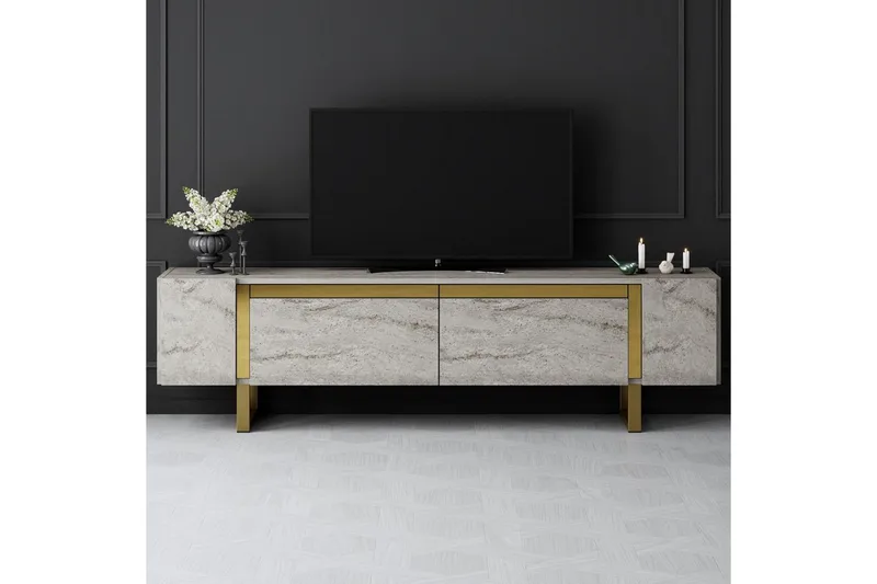 TV-bänk Sozi Travertin / Rany - Travertin / Rany - Möbler - TV- & Mediamöbler - TV bänk & mediabänk