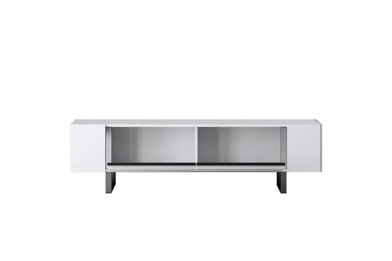 TV-bänk Sozi Vit / Argentu - Vit / Argentu - Möbler - TV- & Mediamöbler - TV bänk & mediabänk