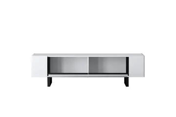 TV-bänk Sozi Vit / Svart - Vit / Svart - Möbler - TV- & Mediamöbler - TV bänk & mediabänk