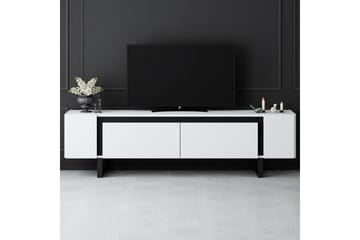 TV-bänk Sozi Vit / Svart - Vit / Svart - Möbler - TV- & Mediamöbler - TV bänk & mediabänk