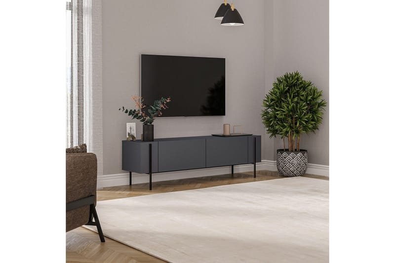 TV-bänk Stira Antracit - Antracit - Möbler - TV- & Mediamöbler - TV bänk & mediabänk
