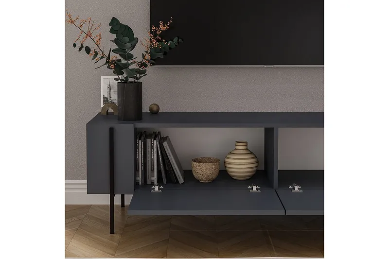 TV-bänk Stira Antracit - Antracit - Möbler - TV- & Mediamöbler - TV bänk & mediabänk