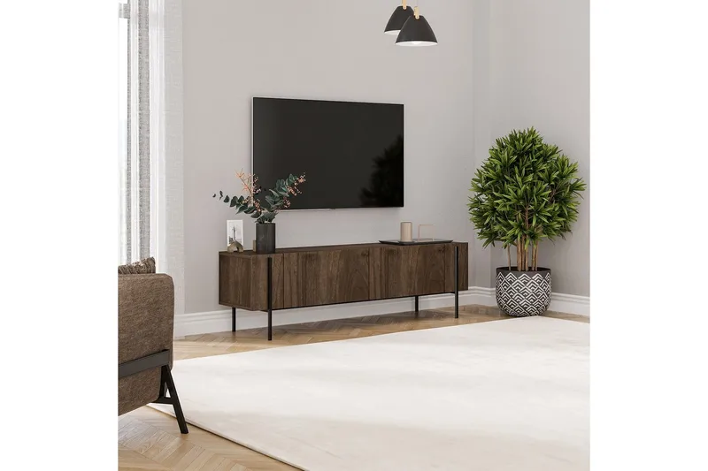 TV-bänk Stira Valnöt - Valnöt - Möbler - TV- & Mediamöbler - TV bänk & mediabänk