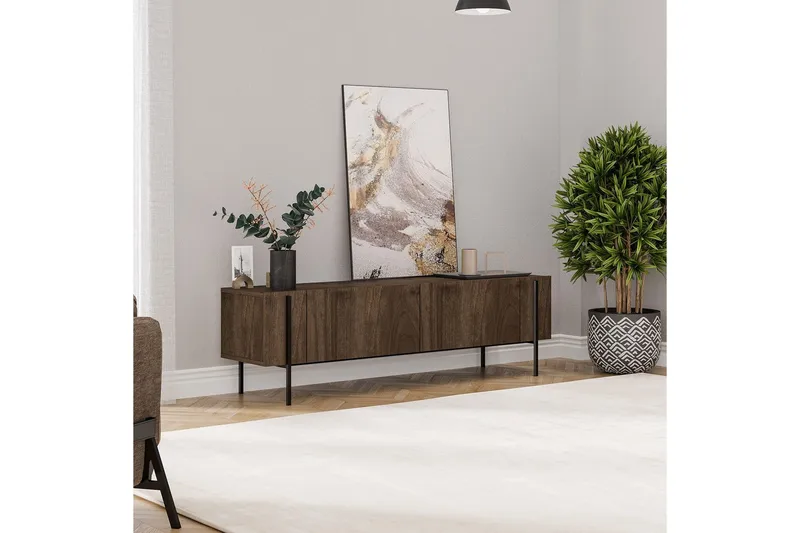 TV-bänk Stira Valnöt - Valnöt - Möbler - TV- & Mediamöbler - TV bänk & mediabänk