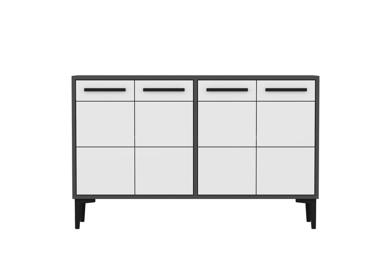 Tv-bänk Stria 120 cm - Antracit/Vit - Möbler - TV- & Mediamöbler - TV bänk & mediabänk