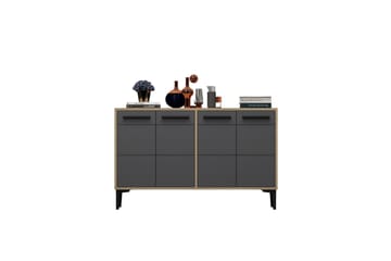 Tv-bänk Stria 120 cm - Ek/Antracit - Möbler - TV- & Mediamöbler - TV bänk & mediabänk