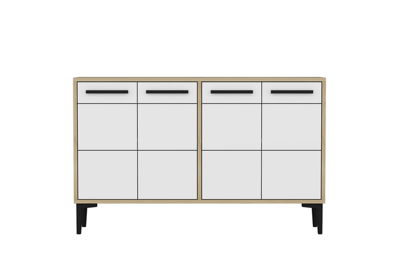 Tv-bänk Stria 120 cm - Ek/Vit - Möbler - TV- & Mediamöbler - TV bänk & mediabänk
