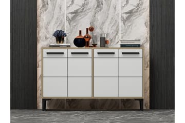 Tv-bänk Stria 120 cm - Ek/Vit - Möbler - TV- & Mediamöbler - TV bänk & mediabänk