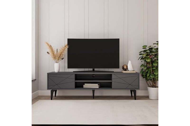 TV-bänk Sudama Antracit - Antracit - Möbler - TV- & Mediamöbler - TV bänk & mediabänk