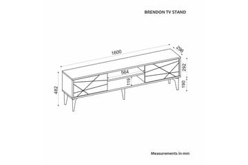 TV-bänk Sudama Valnöt - Valnöt - Möbler - TV- & Mediamöbler - TV bänk & mediabänk