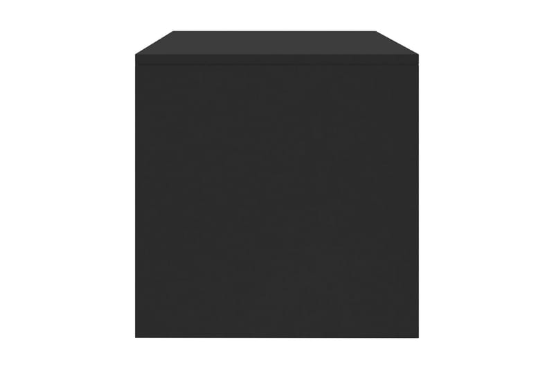 TV-bänk svart 120x40x40 cm spånskiva - Svart - TV bänk & mediabänk