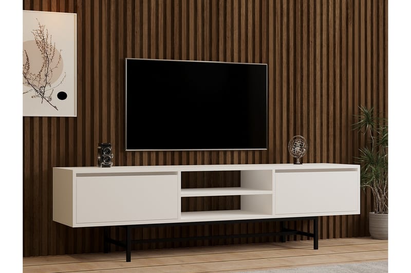 Tv-bänk Tauber 180 cm - Vit - TV bänk & mediabänk