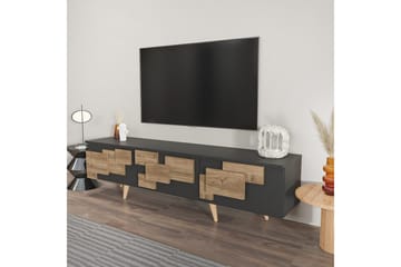 TV-bänk Ticomannd Antracit / Valnöt - Antracit / Valnöt - Möbler - TV- & Mediamöbler - TV bänk & mediabänk