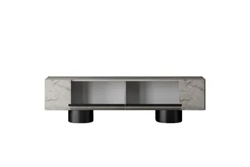 TV-bänk Travertin / Svart - Travertin / Svart - Möbler - TV- & Mediamöbler - TV bänk & mediabänk