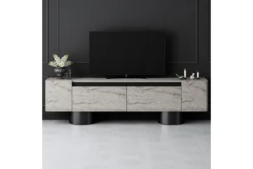 TV-bänk Travertin / Svart - Travertin / Svart - Möbler - TV- & Mediamöbler - TV bänk & mediabänk