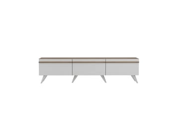 Tv-bänk Valentina 180x35 cm Vit - Hanah Home - Möbler - TV- & Mediamöbler - TV bänk & mediabänk